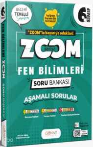Günay Yayınları Zoom Serisi 6. Sınıf Fen Bilimleri Soru Bankası