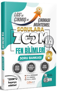Günay Yayınları Zoom Serisi 8. Sınıf LGS Fen Bilimleri Çıkması Muhtemel Soru Bankası