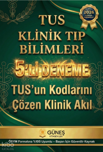 Güneş Kitabevleri Tus Klinik Tıp Bilimleri 5'li Deneme