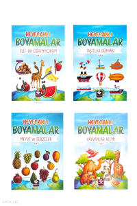 Heyecanlı Boyamalar Seti 4 Kitap