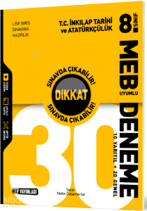 Hız Yayınları 8. Sınıf İnkılap Tarihi 30’lu Deneme