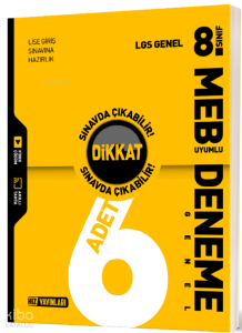 Hız Yayınları  8. Sınıf LGS Genel 6'lı Deneme