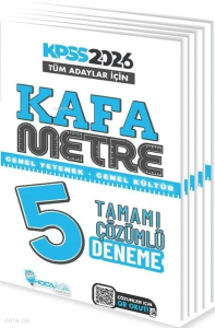 Hoca Kafası 2026 KPSS Genel Yetenek Genel Kültür Kafametre 5 Deneme Çözümlü