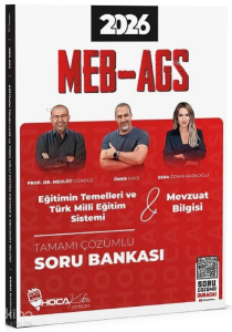 Hoca Kafası 2026 MEB-AGS Eğitimin Temelleri ve Türk Milli Eğitim Sistemi, Mevzuat Bilgisi Soru Bankası Çözümlü