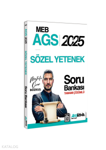 HocaWebdeYayınları 2025 MEB AGS Sözel Yetenek Tamamı Çözümlü Soru Bankası