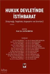 Hukuk Devletinde İstihbarat (Ciltli)