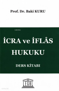 İcra ve İflâs Hukuku Ders Kitabı