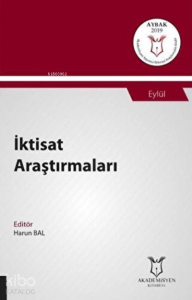 İktisat Araştırmaları ;(Aybak 2019 Eylül)