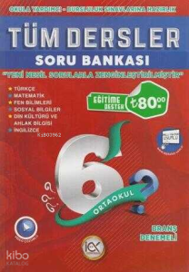 İlk Önce Yayıncılık 6. Sınıf Tüm Dersler Soru Bankası