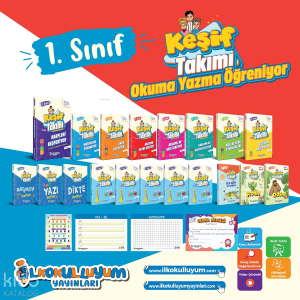 İlkokulluyum 1. Sınıf Keşif Takımı Okuma Yazma Öğreniyor Eğitim Seti