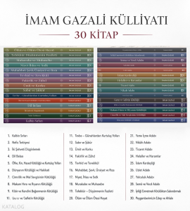 İMAM GAZALİ KÜLLİYATI 30 KİTAP