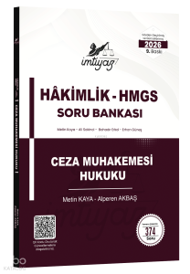 İmtiyaz 2026 HMGS Hakimlik Ceza Muhakemesi Hukuku Soru Bankası