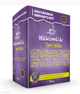 İmtiyaz Adli Hakimlik Ders Notları Seti