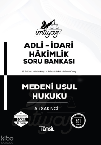 İmtiyaz Adli-İdari Hâkimlik Soru Bankası - Medeni Usul Hukuku