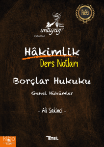 İmtiyaz Borçlar  Hukuku Genel Hükümler Hakimlik Ders Notları