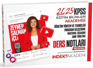 İndeks Akademi 2025 KPSS Eğitim Bilimleri Öğretim Yöntem ve Teknikleri, Program Geliştirme Video Ders Notları