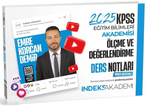 İndeks Akademi 2025 KPSS Eğitim Bilimleri Ölçme ve Değerlendirme Video Ders Notları