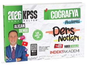 İndeks Akademi 2026 KPSS Coğrafya Akademisi Video Ders Notları