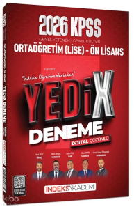 İndeks Akademi 2026 KPSS Lise Ortaöğretim Ön Lisans YEDİX 7 Deneme Çözümlü