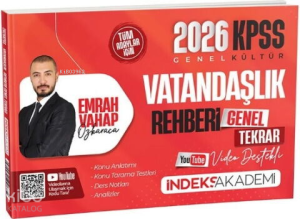 İndeks Akademi 2026 KPSS Vatandaşlık Rehberi Video Destekli Genel Tekrar