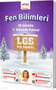İntro Yayınları 8. Sınıf LGS Fen Bilimleri 10 Günde 1. Dönem Tekrar Kış Kampı