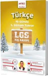 İntro Yayınları 8. Sınıf LGS Türkçe 10 Günde 1. Dönem Tekrar Kış Kampı