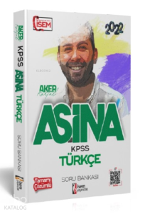 İsem 2022 KPSS Aşina Türkçe Çözümlü Soru Bankası