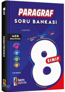 İsem Yayıncılık 8. Sınıf Paragraf Soru Bankası