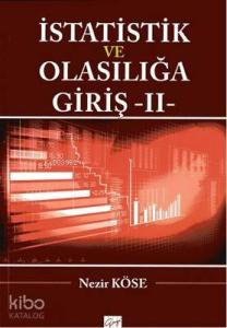 İstatistik ve Olasılığa Giriş - 2