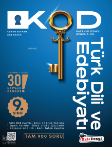 Kafa Dengi Yayınları 9. Sınıf Türk Dili ve Edebiyatı KOD 30 Deneme