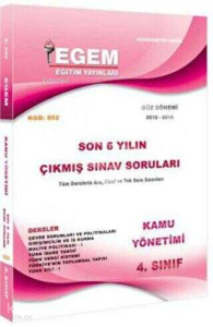 Kamu Yönetimi 4. Sınıf Güz Dönemi Çıkmış Sorular