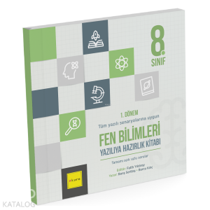 Kare Yayınları 8. Sınıf LGS 1. Dönem Fen Bilimleri Yazılıya Hazırlık Kitabı