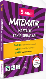 Karekök Yayınları 9. Sınıf Matematik Haftalık Takip Sınavları