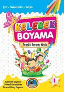 Kelebek Boyama Kitabı 8 Kitap Takım