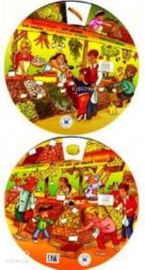 Kelime Çarkı - Meyveler ve Sebzeler (İngilizce, İspanyolca, Almanca, Fransızca, İtalyanca); Multilingual Vocabulary Wheels - Fruit and Vegetables