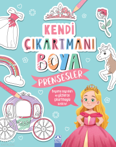Kendi Çıkartmanı Boya - Prensesler