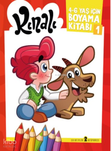 Kınalı 4-6 Yaş İçin Boyama Kitabı 1 (Kırmızı)