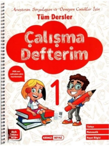 Kırmızı Beyaz - 1. Sınıf Tüm Dersler Çalışma Defterim