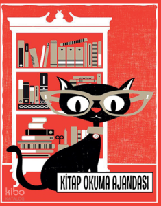 Kitap Okuma Ajandası - Gözlüklü Kedi
