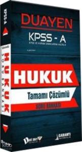 KPSS A Grubu Duayen Hukuk Tamamı Çözümlü Soru Bankası Dahi Adam Yayınları