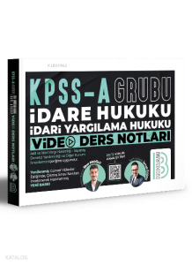 KPSS A Grubu İdare Hukuku İdari Yargılama Hukuku Video Ders Notları