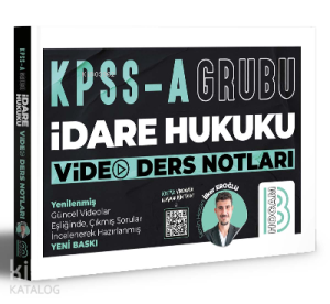 KPSS A Grubu İdare Hukuku Video Ders Notları