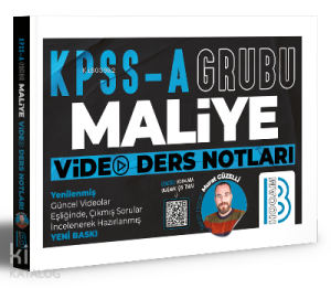 KPSS A Grubu Maliye Video Ders Notları