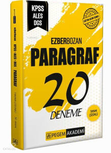 KPSS ALES DGS Paragraf Ezberbozan 20 Deneme