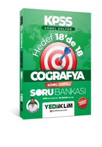 KPSS Genel Kültür Hedef 18'de 18 Coğrafya Konu Özetli Soru Bankası
