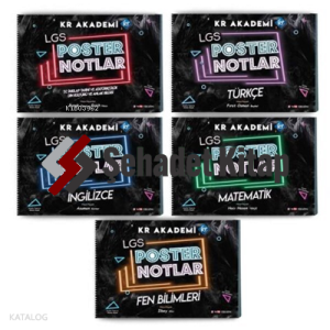 Kr Akademi 2025 LGS Poster Notlar Seti (5'li)