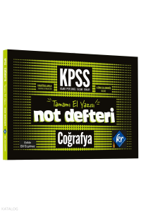 KR Akademi 2026 KPSS GY-GK Coğrafya Konu Anlatımlı Not Defteri