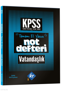 KR Akademi 2026 KPSS GY-GK Vatandaşlık Konu Anlatımlı Not Defteri