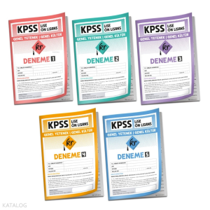 KR Akademi 2026 KPSS Lise Ön Lisans Genel Yetenek Genel Kültür 5li Deneme Paketi