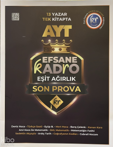 KR Akademi AYT Efsane Kadro Eşit Ağırlık Son Prova